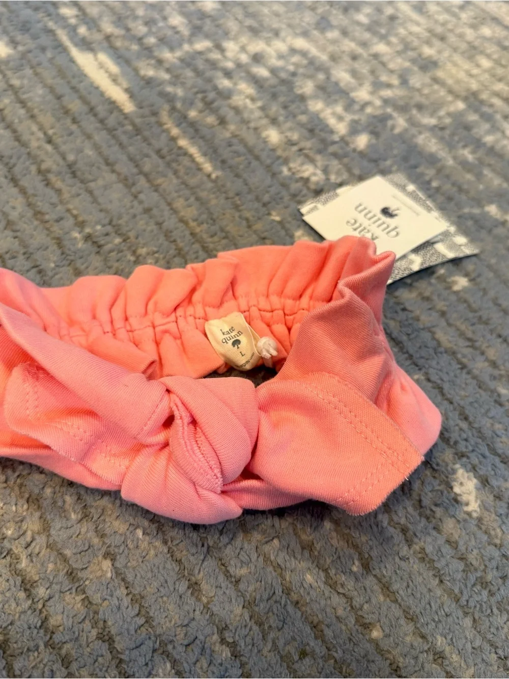 kate quinn Coral Pink Knotted Headband for Kids